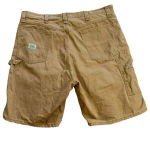 Vintage Y2K Wrangler Original Carpenter Utility Cargo Shorts Men’s 40 Tan Khaki